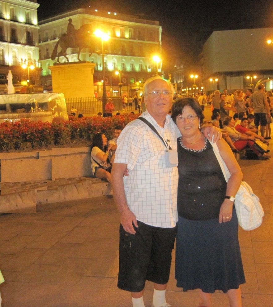 9-Plaza del Sol (mio marito ed io)